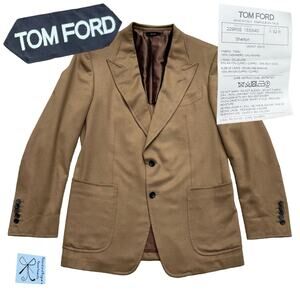Tom Ford 100% Cashmere Shelton Jacket Blazer Coat Men's Sz 7-52 R